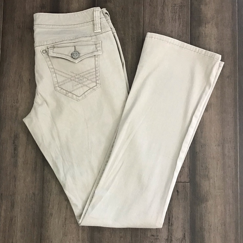 Supplies- Flare Khaki Jeans